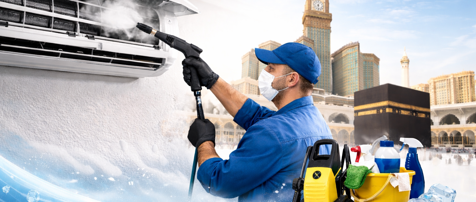 شركة تنظيف مكيفات بحي الرصيفة مكة بأسعار رخيصة وخدمة سريعة